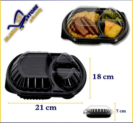 علبة مايكرويف ثلث قطع